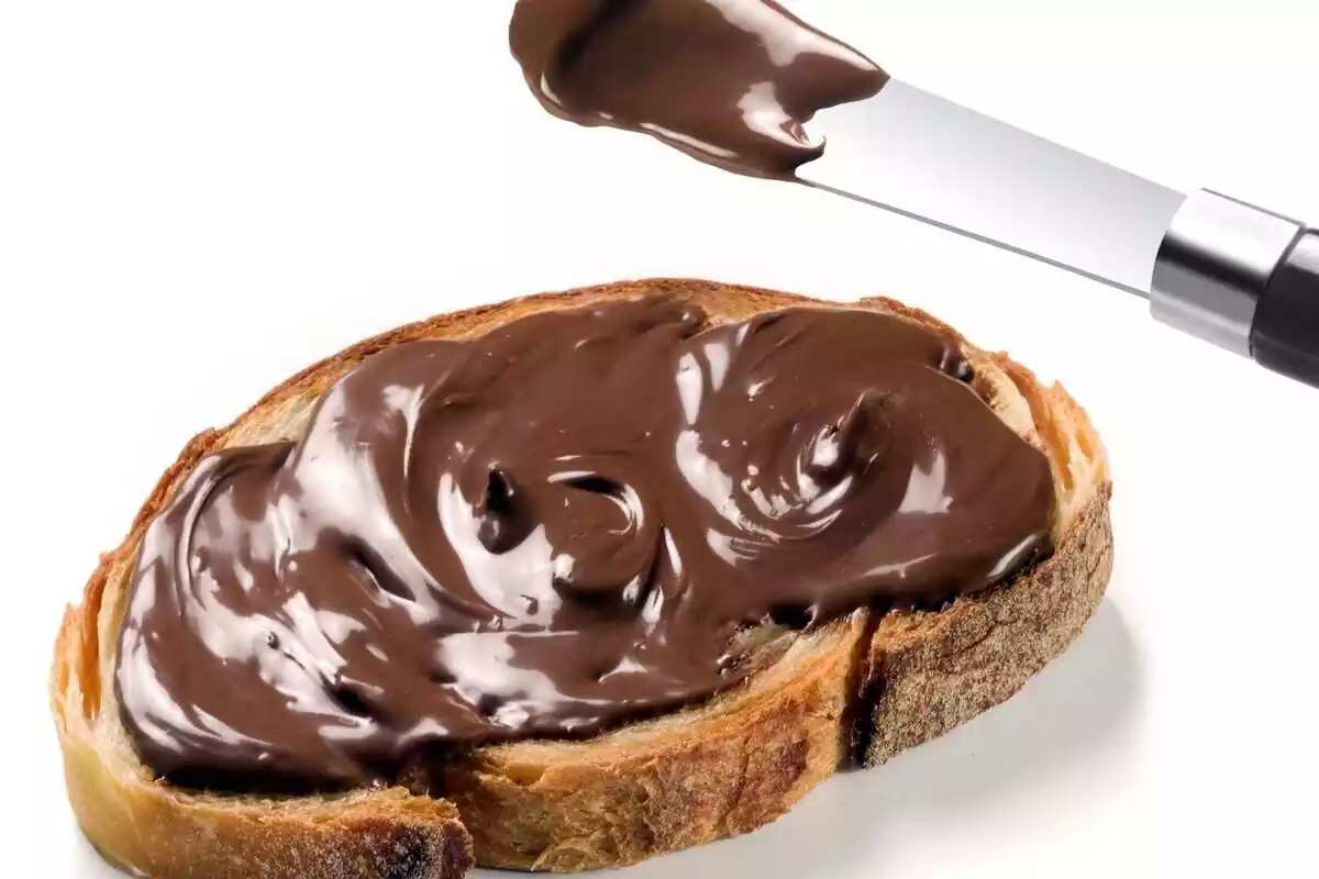 tostada de crema de cacao Nutella