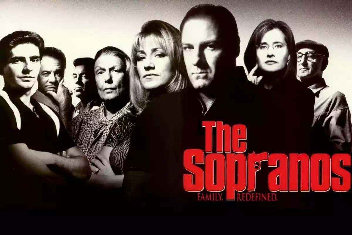 cartel promocional de Los Sopranos