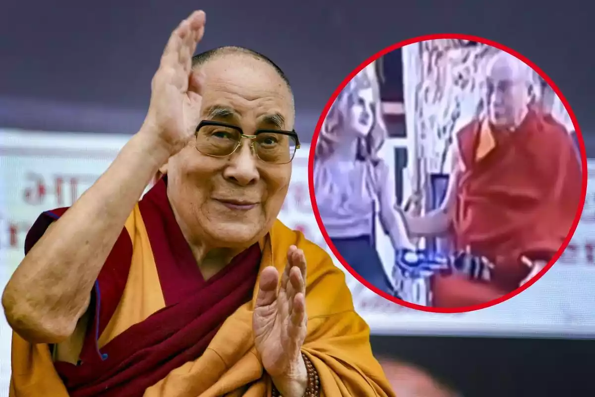 Montaje Dalai Lama + vídeo con una niña