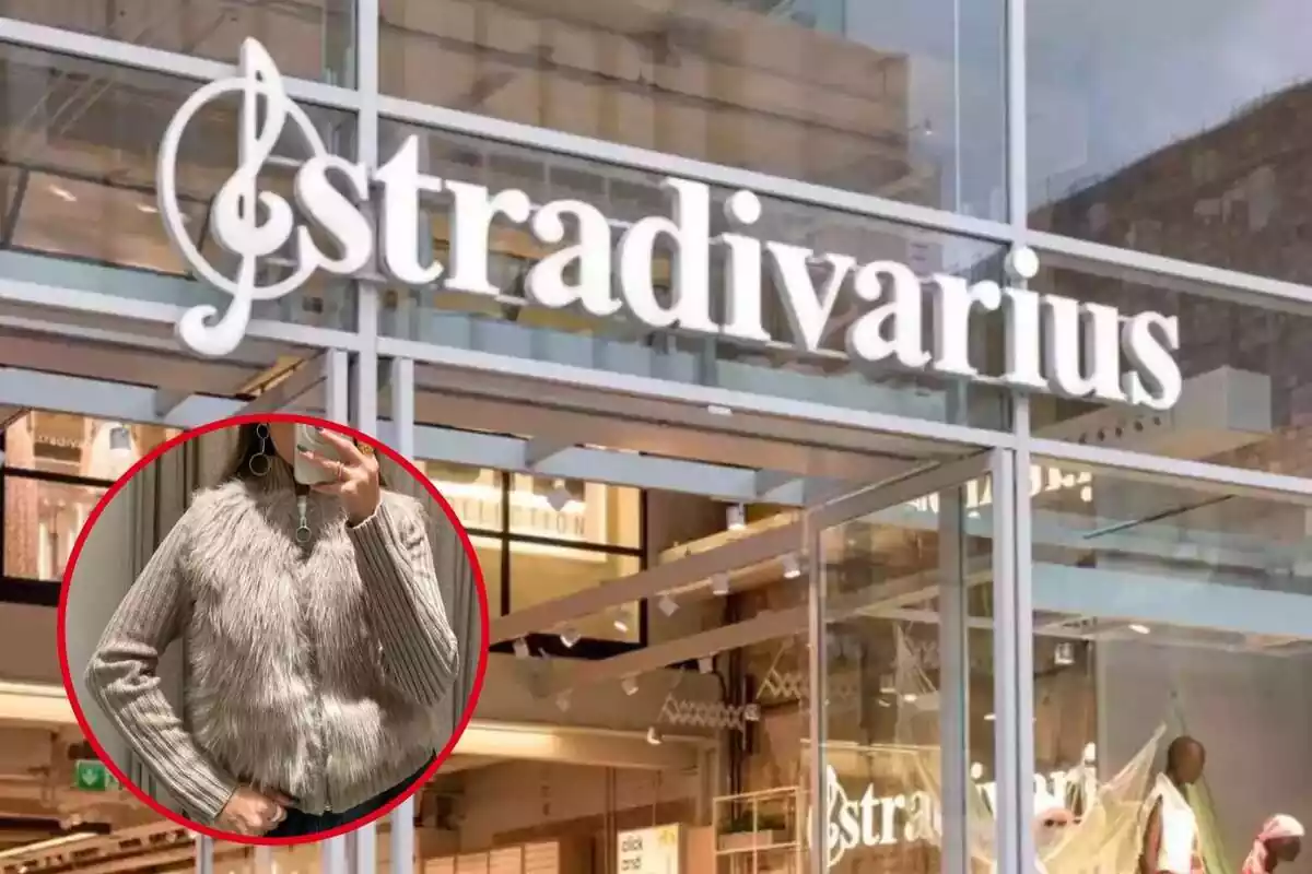 Tienda Stradivarius Chaqueta Punto Efecto Pelo
