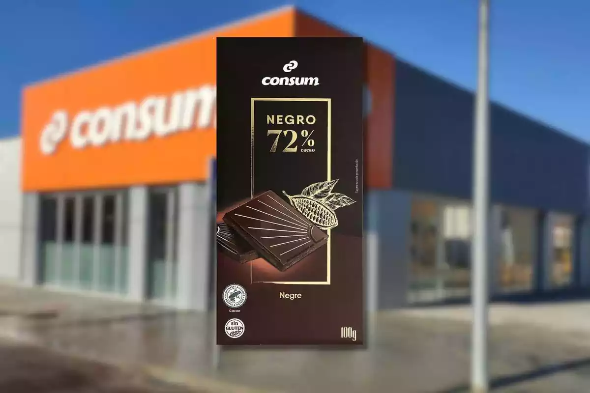 Chocolate negro 72% cacao de Consum