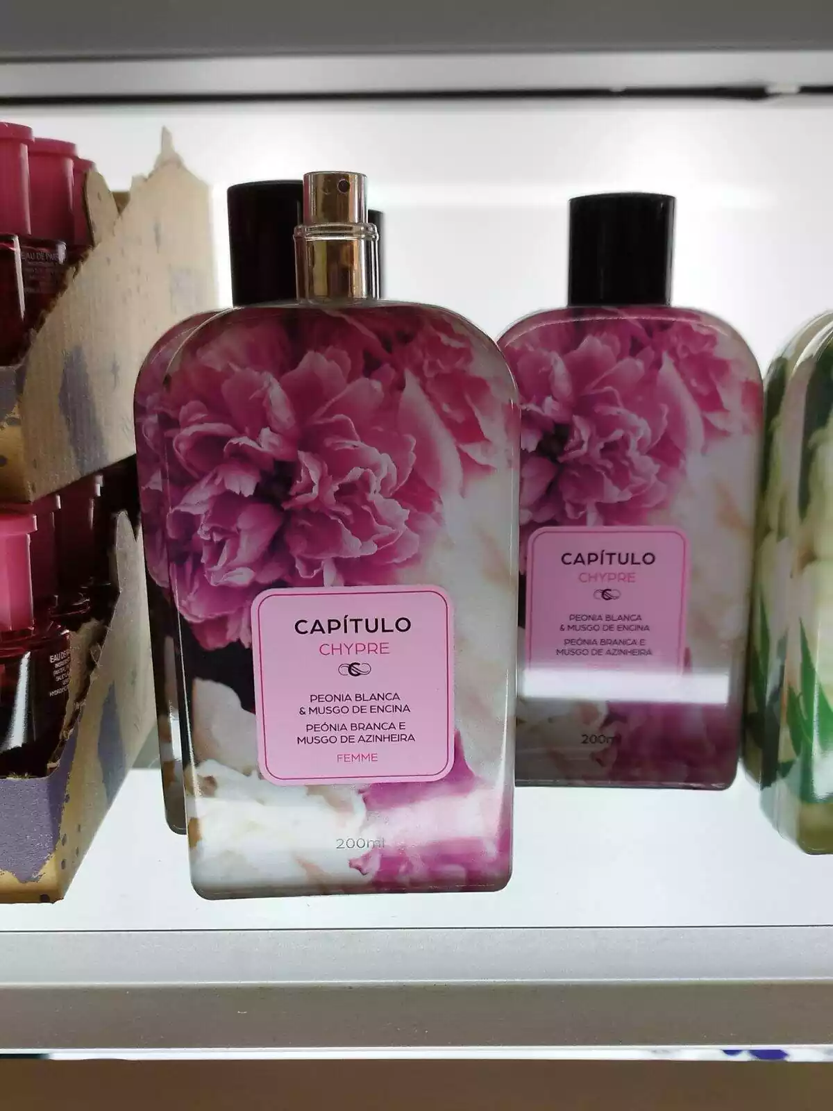 Imagen de varios perfumes Capítulo Chypre que se venden en Mercadona