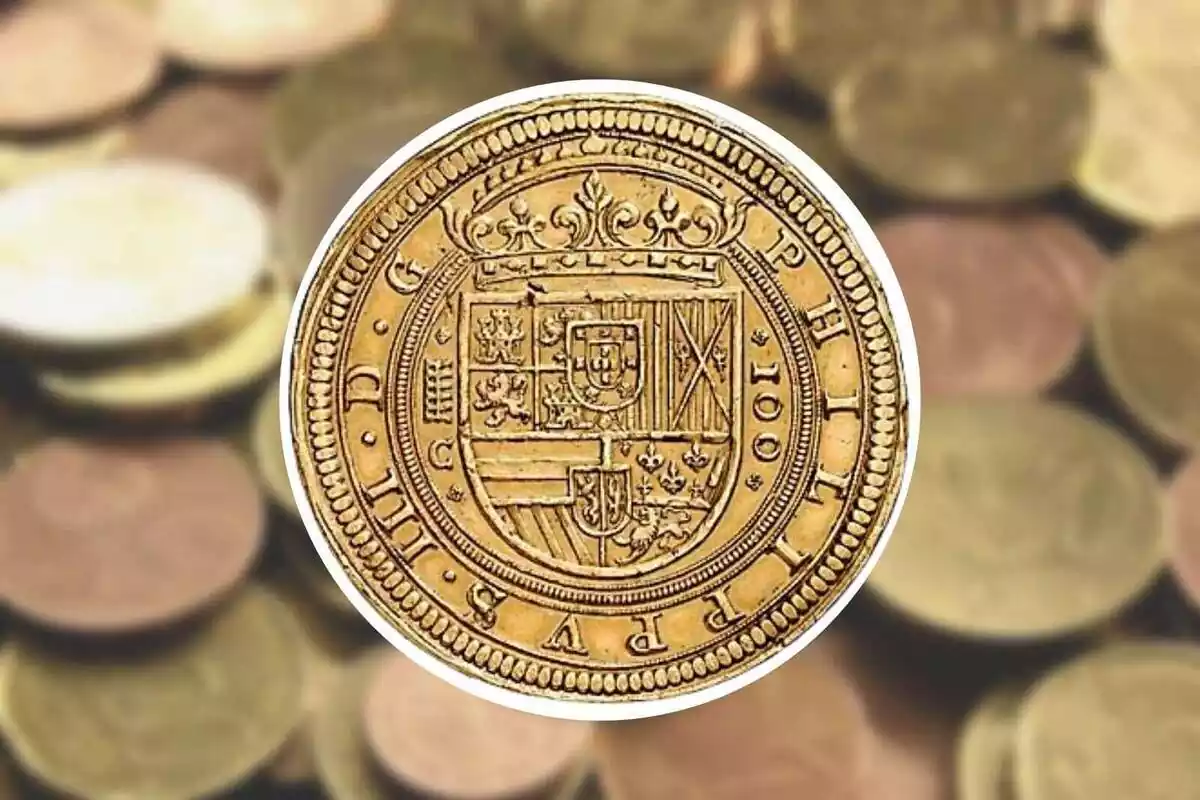 Moneda centén segoviano de 100 escudos