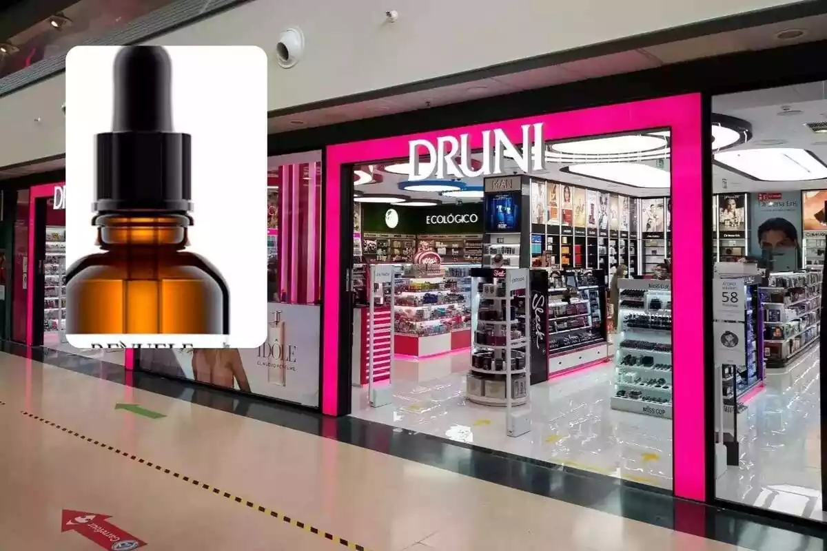 Montaje de una tienda Druni con el tapón de una botella de sérum