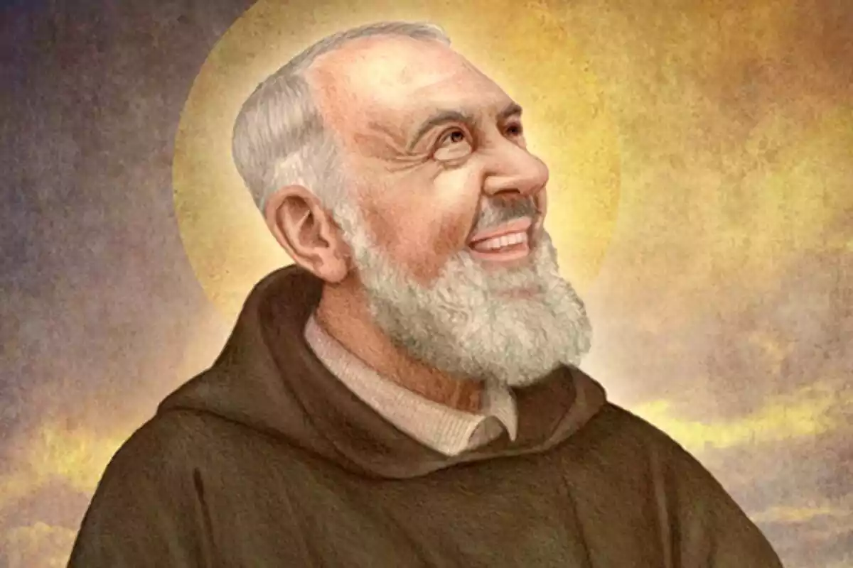 Retrato de San Pío de Pietrelcina