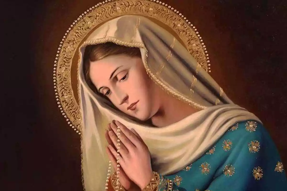 Retrato de la Virgen María Rezando